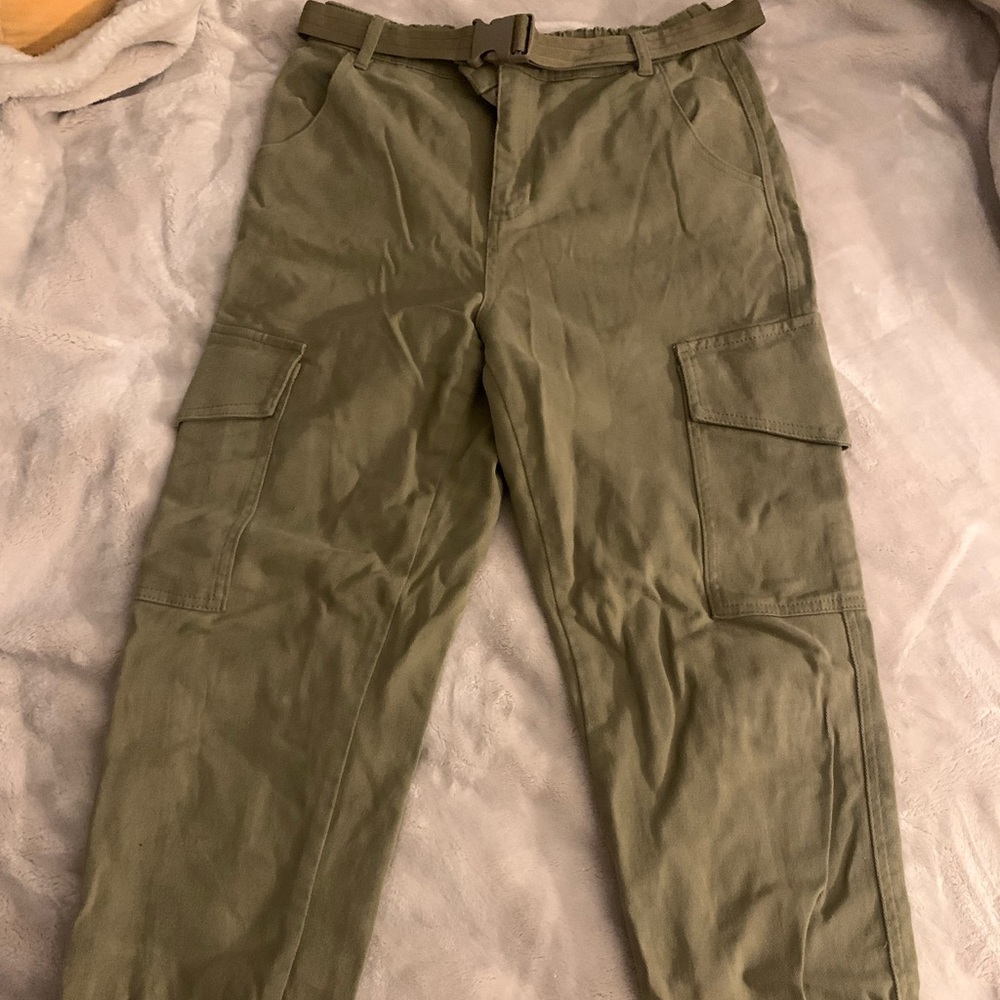 Army green cargo pants